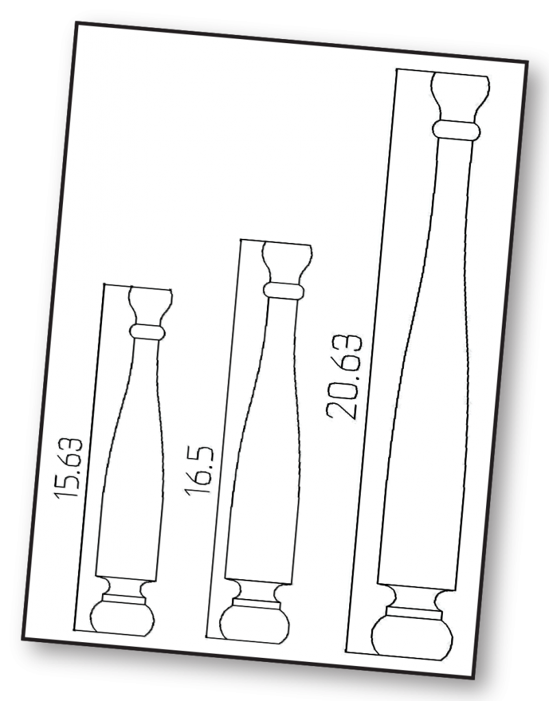 drawings of deck parts