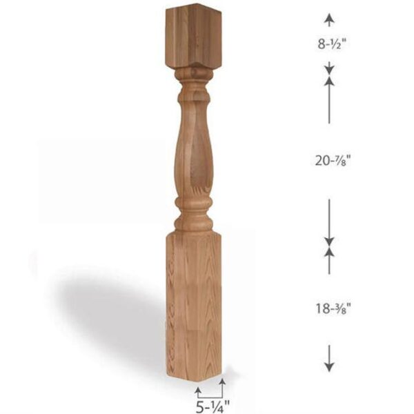 Cedar 6x6 48 Inch Montgomery Spindle