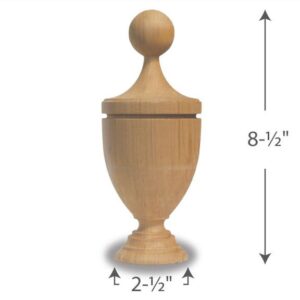 Cedar Baltimore Finial 4 Inch