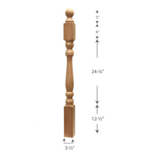 Boise Newel with Ball Top — 4x4