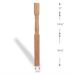 Cedar Colonial 4x4 Cedar Newel