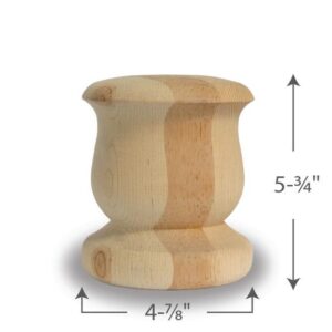 Cedar Mediterranean Finial 6 Inch