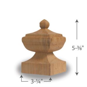 Cedar Royal Finial 4 Inch