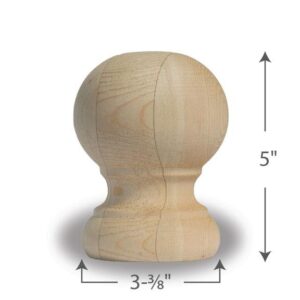 Cedar Sentry Finial 4 Inch