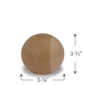 Cedar Sphere Finial 4 Inch