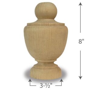 Cedar Squire Finial 6 Inch