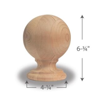 Cedar Traditional Finial 6 Inch