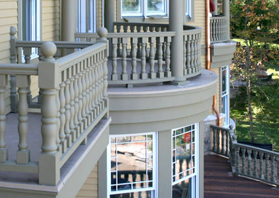 Balcony railing design ideas: A stylish and modern balcony railing with intricate patterns, adding elegance to any outdoor space.