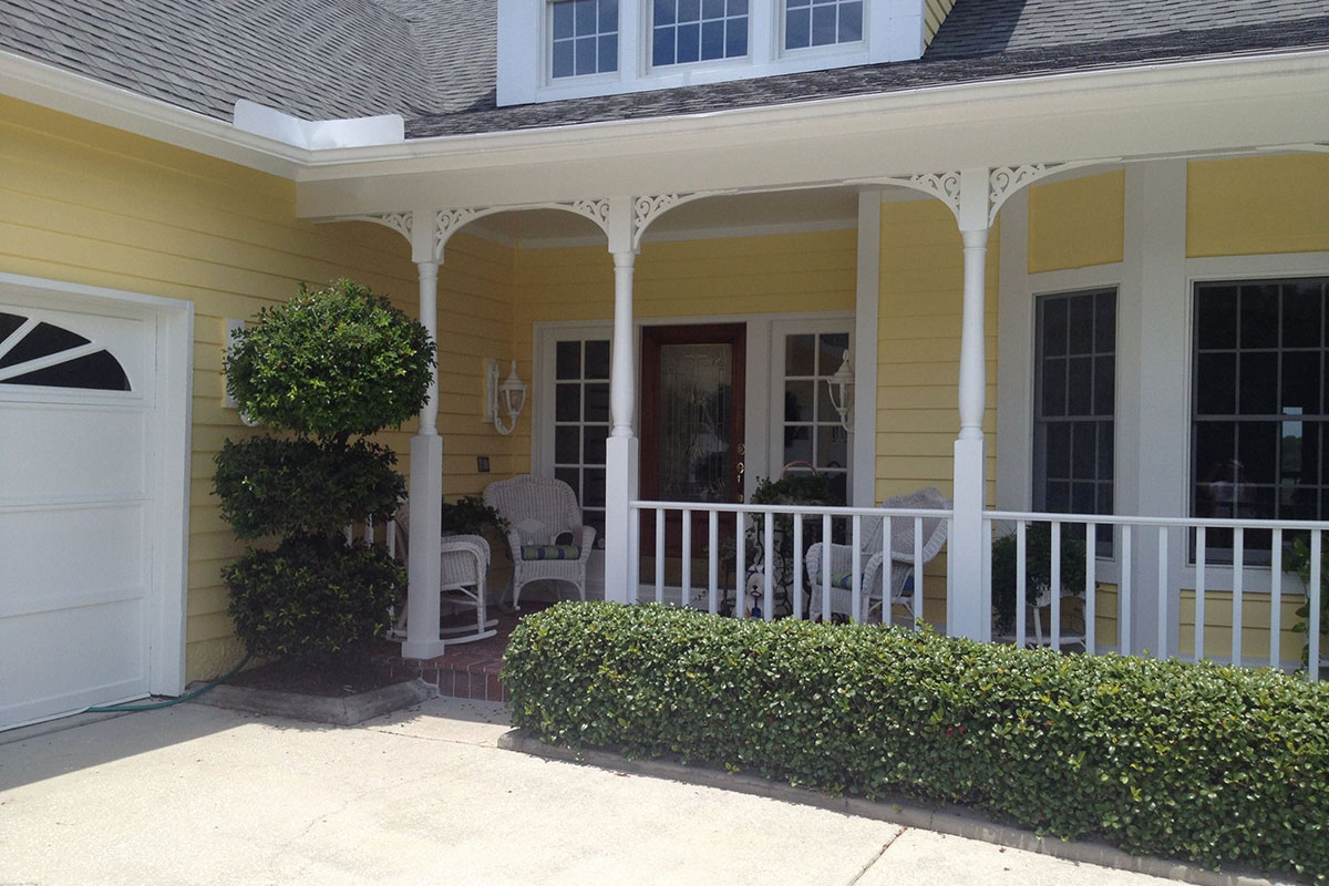 Sunny front porch